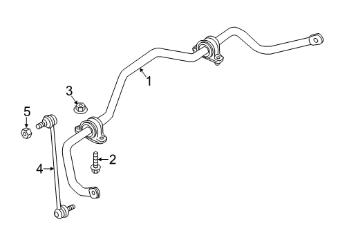 2013 Dodge Dart Stabilizer Bar Screw Diagram for 6510255AA