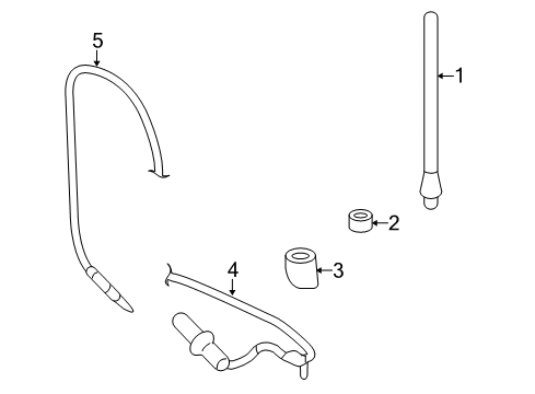2009 Dodge Durango Antenna & Radio Diagram 3 - Thumbnail