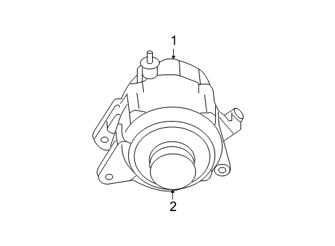 2007 Dodge Ram 1500 Alternator Diagram for RL041120AD