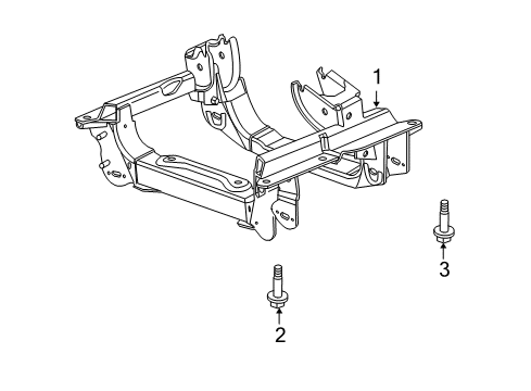 2009 Jeep Liberty Engine Cradle Rear Bolt Diagram for 6507135AA