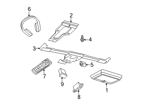 2008 Dodge Nitro Bracket Diagram for 5064327AF