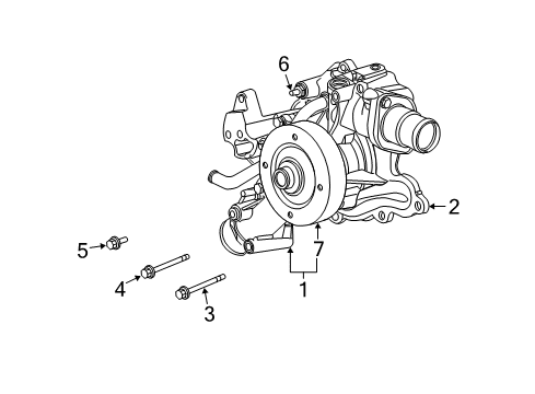 2007 Chrysler Aspen Water Pump Diagram 2 - Thumbnail