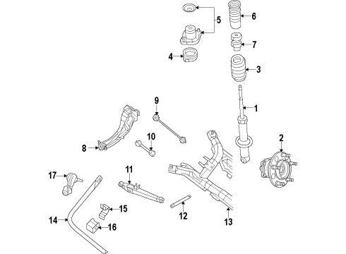 2012 Dodge Caliber Bumper Diagram for 5072705AB