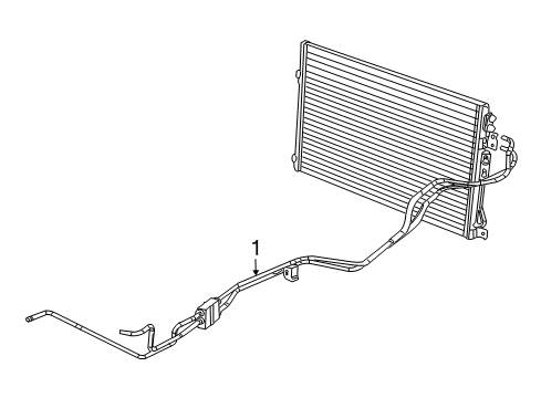 2007 Jeep Grand Cherokee Oil Cooler Tube Diagram for 55038178AE