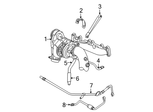 2003 Dodge Neon Oil Line Diagram for 5045038AA