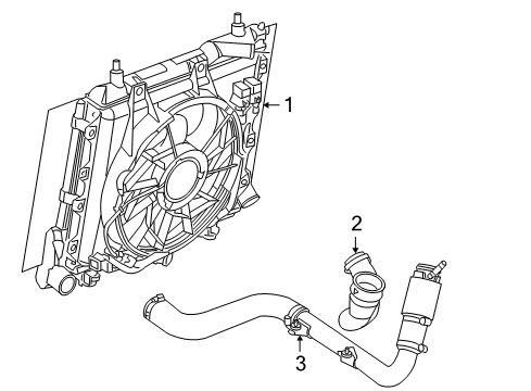 2005 Chrysler PT Cruiser Intercooler Diagram for 5096198AA