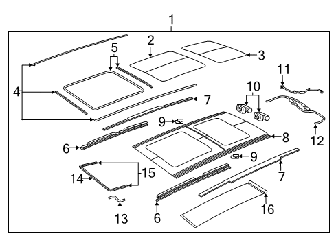 2018 Jeep Renegade Rear Glass Diagram for 68266046AA