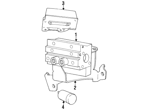 1998 Dodge Neon ABS Components Diagram
