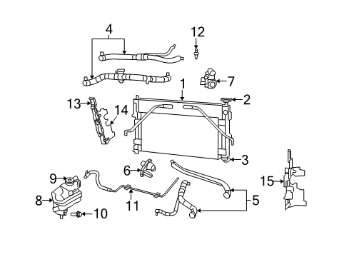 2009 Dodge Avenger Inlet Hose, Upper Diagram for 5058995AA