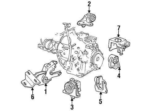 1996 Dodge Grand Caravan Side Support Diagram for 5015521AA