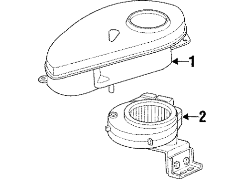 1997 Dodge Viper Control Assembly Diagram for 5245298