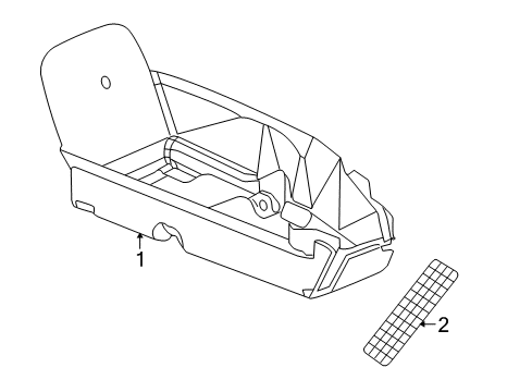 2009 Dodge Viper Carpet, Front Driver Side Diagram for TU03DX9AF