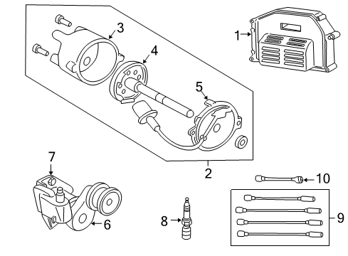 1999 Dodge Dakota Control Module Diagram for RL040027AG