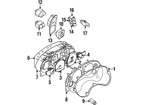 2000 Dodge Avenger Mirror Switch Diagram for MR760237