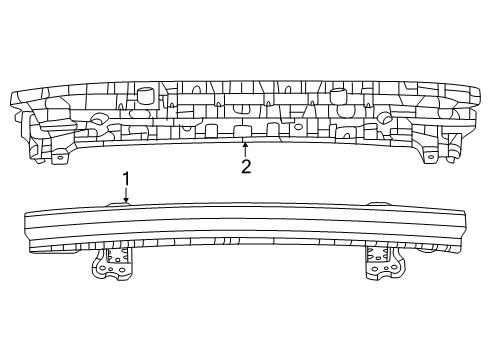 2024 Dodge Charger Daytona Bumper & Components - Front Diagram 2 - Thumbnail