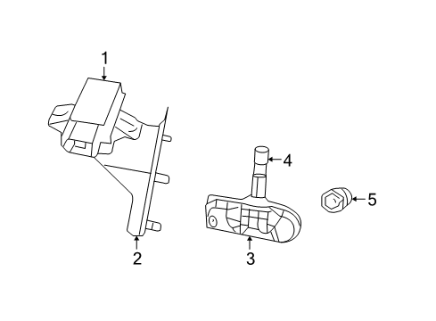 2012 Ram C/V Valve Stem, Black Diagram for 68058766AA