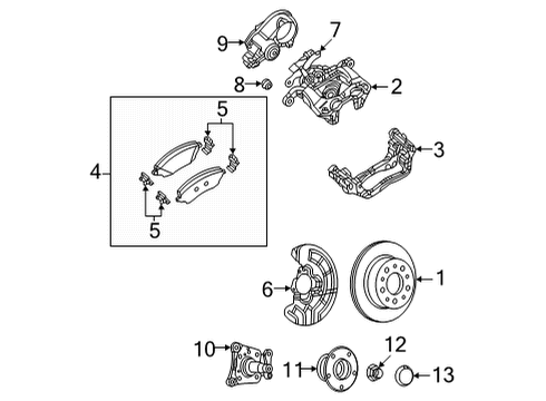 2025 Ram ProMaster 2500 Knuckle Diagram for 68551010AA