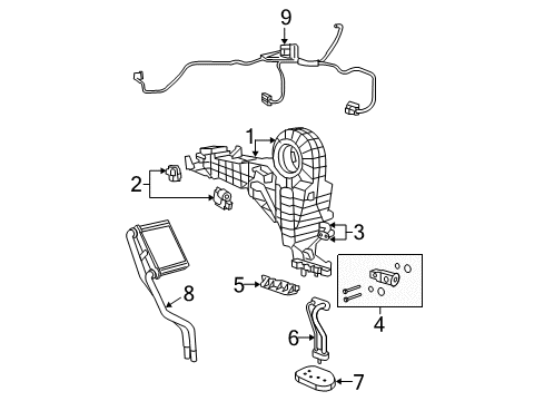 2009 Dodge Durango HVAC Case Diagram 2 - Thumbnail