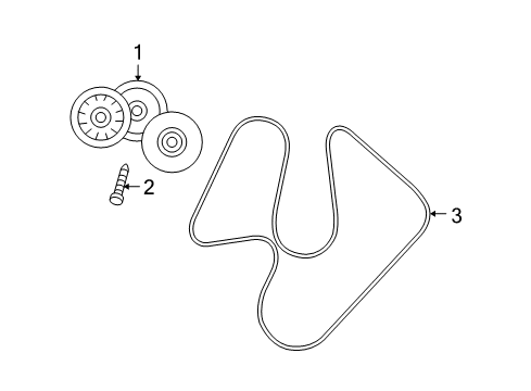 2008 Dodge Ram 1500 Belts & Pulleys - Belts Diagram 2 - Thumbnail