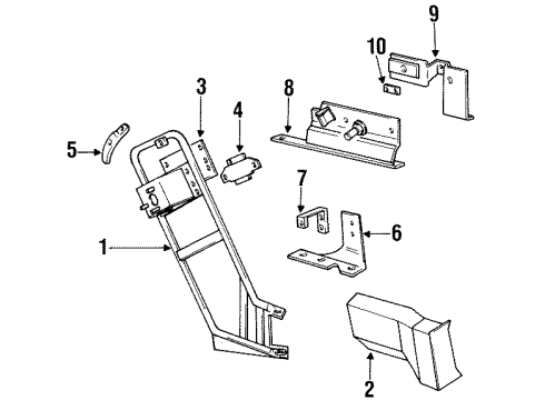 1994 Jeep Cherokee Reinforcement Diagram for 55026246