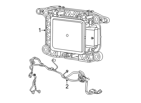 2025 Jeep Compass Electrical Components - Front Bumper Diagram 1 - Thumbnail