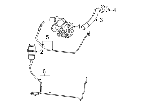 2015 Jeep Wrangler Reservoir Hose Diagram for 68078355AF