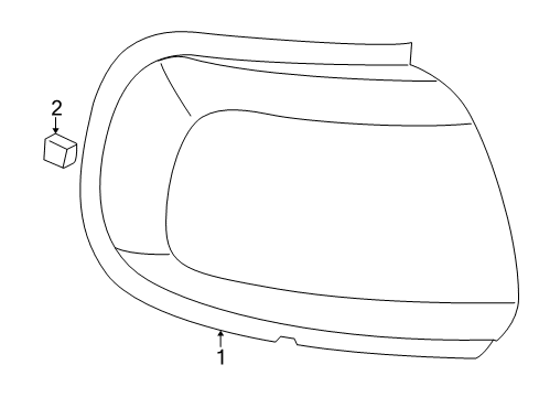 2001 Dodge Ram 2500 Van Parking/Turn Lamp, Front Passenger Side Diagram for 55076526AC