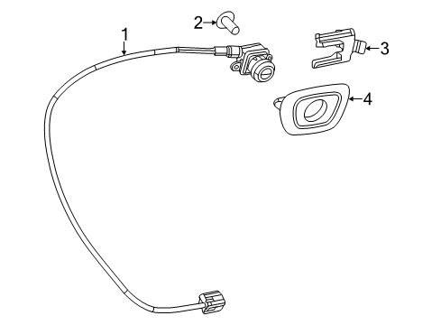 2015 Dodge Dart Bezel Diagram for 68443417AA