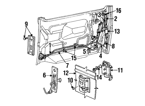 1985 Dodge Caravan Window Switch Diagram for 3747935