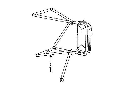 1987 Dodge W150 Outside Mirrors Diagram 3 - Thumbnail