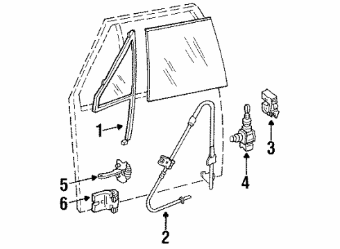 1996 Jeep Cherokee Regulator, Front Diagram for 55235646