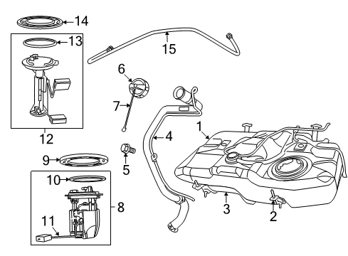 2009 Jeep Compass Module - Fuel Pump/Level Unit Diagram for 5183201AH