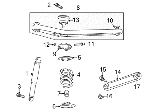 2003 Jeep Liberty Spring Diagram for 52088695AC