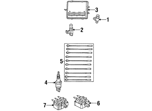 2001 Dodge Viper Throttle Position Sensor Diagram for 4874371AB