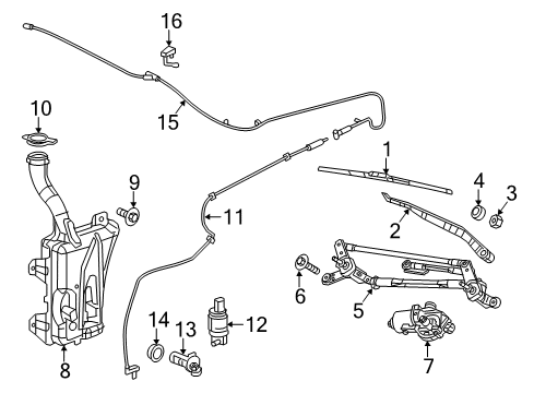 2013 Dodge Dart Linkage Assembly Screw, Passenger Side Diagram for 6507942AA