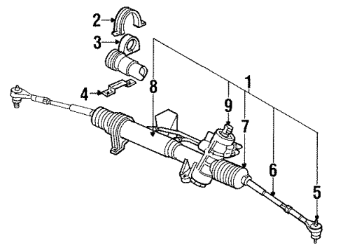 1989 Chrysler TC Maserati Power Steering Pump Diagram for 4470169