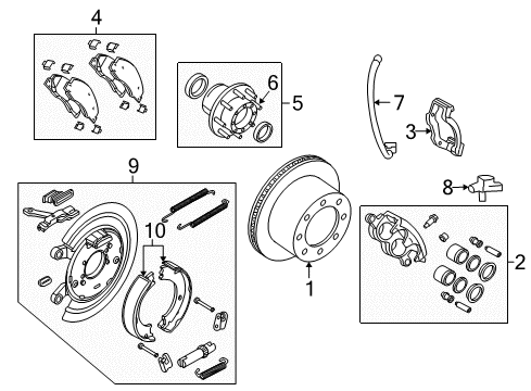 2010 Dodge Ram 2500 Stud, Rear Diagram for 5096145AA