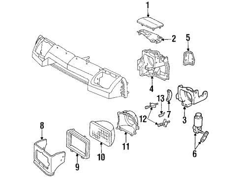 1990 Dodge Daytona Adjust Spring, Black Diagram for 3868789