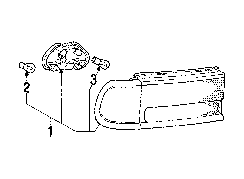 1991 Dodge Colt Tail Lamps Diagram