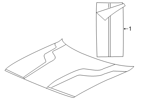 2012 Dodge Challenger Stripe Tape Diagram 2 - Thumbnail