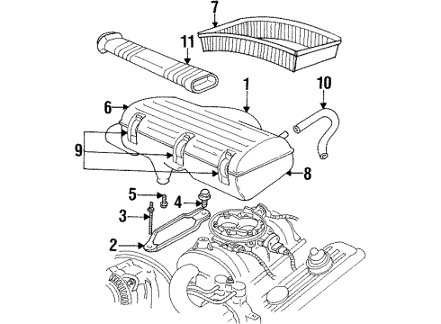 1994 Dodge Ram 3500 Cover Diagram for 4897842AC