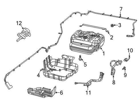 2023 Jeep Wrangler Filler Assembly Diagram for 52030241AB