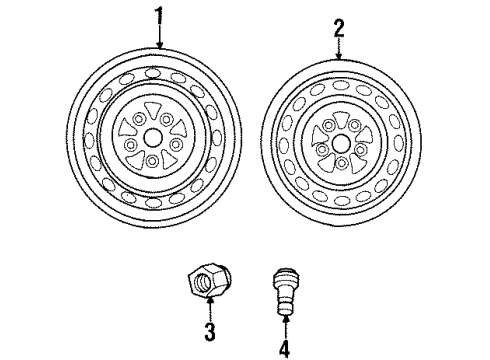 2000 Chrysler Sebring Wheels Diagram 3 - Thumbnail