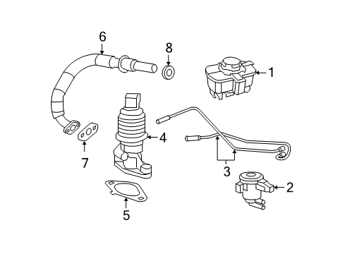 2009 Jeep Grand Cherokee EGR Valve Diagram for 68057479AA