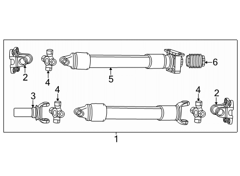 2012 Ram 2500 Drive Shaft - Rear Diagram 4 - Thumbnail