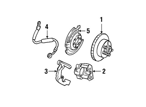 1991 Jeep Comanche Master Cylinder Diagram for 5252622