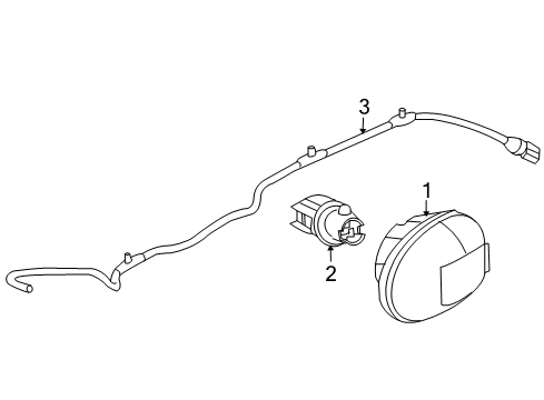 2005 Jeep Liberty Side Marker Lamp, Front Diagram for 5288895AC