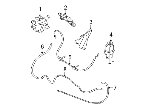 2009 Chrysler Sebring P/S Pump & Hoses Diagram 5 - Thumbnail