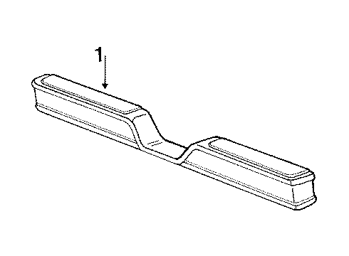 1989 Dodge Ram 50 Bumper & Components - Rear Diagram