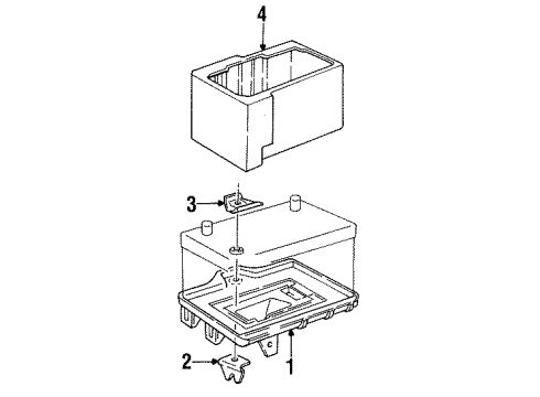 1991 Chrysler New Yorker Negative Cable Diagram for 4414160